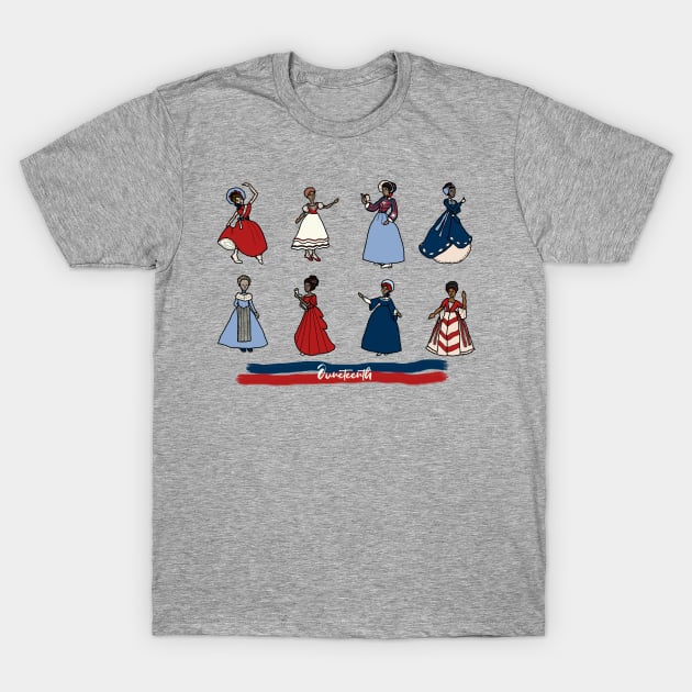 Juneteenth Ladies T-Shirt by LochNestFarm